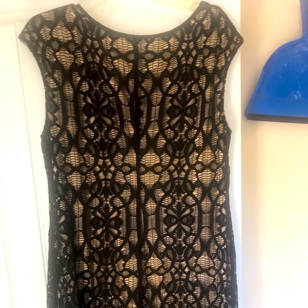 Black Lace mid length Dress.